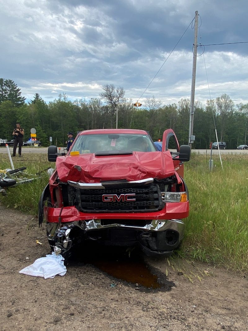 Four people are recovering from injuries sustained in a two-vehicle crash on Thursday evening near Higgins Lake, state police said.