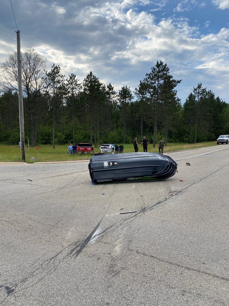 Four people are recovering from injuries sustained in a two-vehicle crash on Thursday evening near Higgins Lake, state police said.