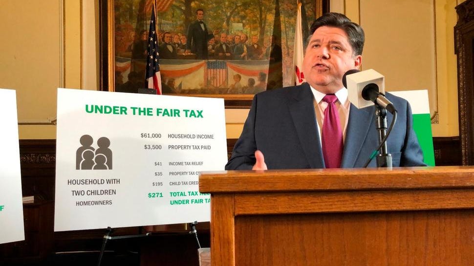 Illinois voters deciding on graduated income tax proposal
