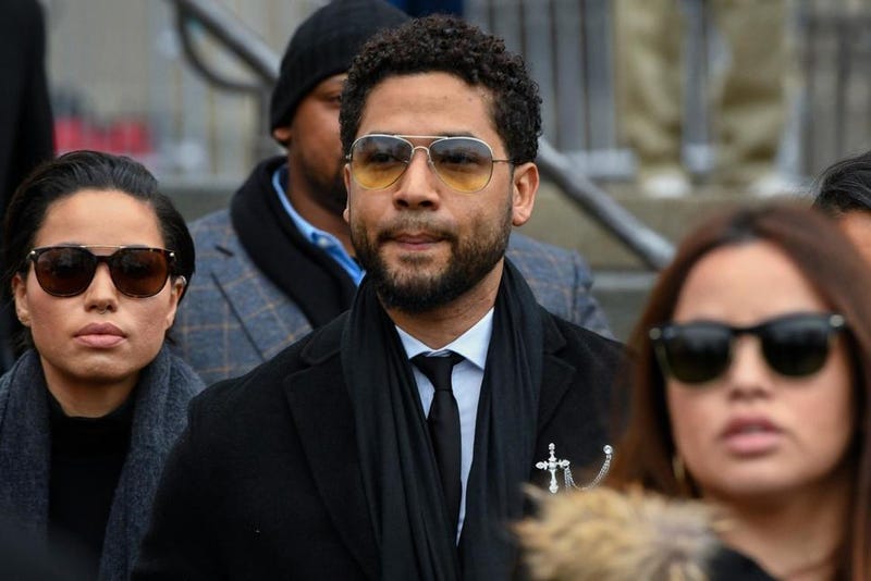 In this Feb. 24, 2020 file photo, former "Empire" actor Jussie Smollett leaves the Leighton Criminal Courthouse in Chicago. A judge on Monday, Aug. 2, 2021, granted lawyers for Jussie Smollett more time to prepare arguments on several issues, including whether they can introduce a key witness’s previous conviction for battery. Cook County Judge James Linn Linn scheduled the next hearing in the case for Aug. 26.