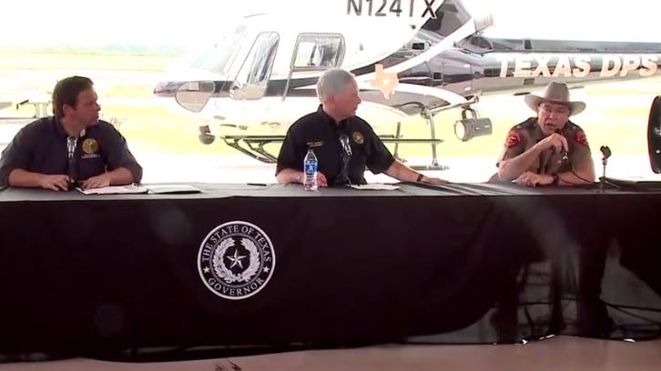 Florida Governor DeSantis tours Texas border with Governor Greg Abbott