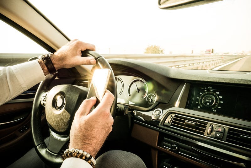 Texting while driving.