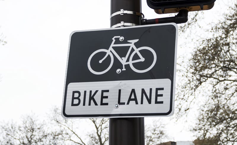 Bike lane sign