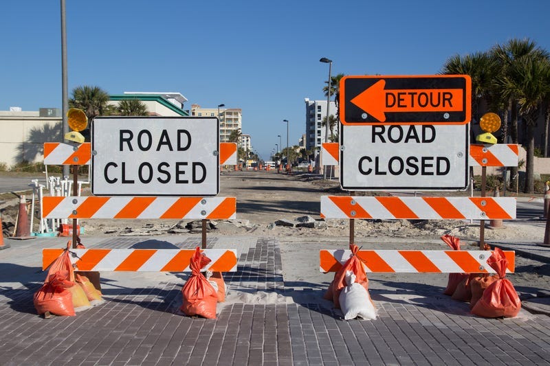 Road Closed, Traffic 