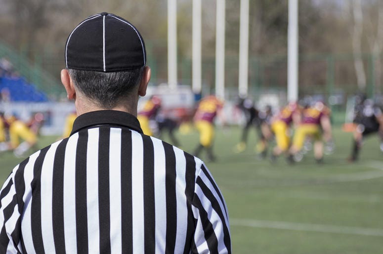 Football referee.