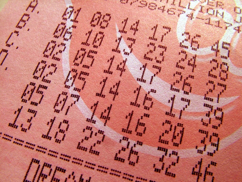 A photo of a lottery ticket