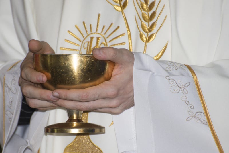Catholic Mass - holly sacrifice of blood and body of Jesus Christ