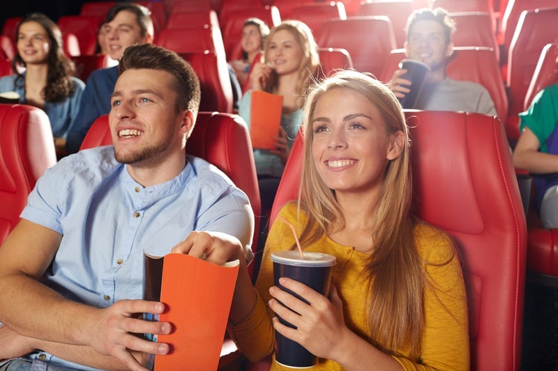 People watching movie in theater