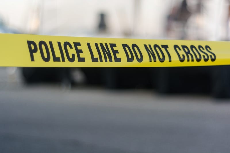 Yellow police line tape