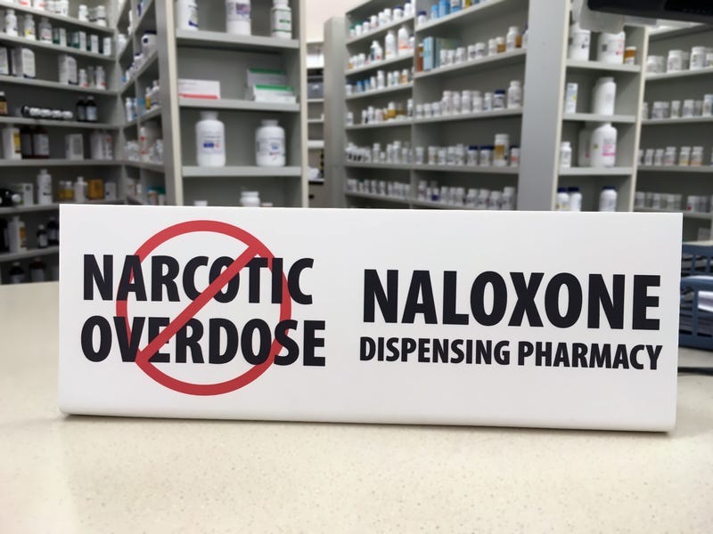 Naloxone Dispensing Pharmacy Sign
