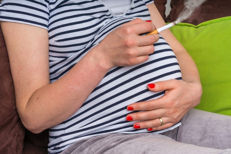 Pregnant smoker