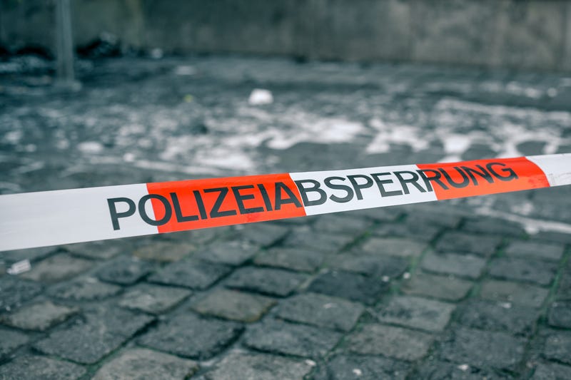 Police Tape In Germany