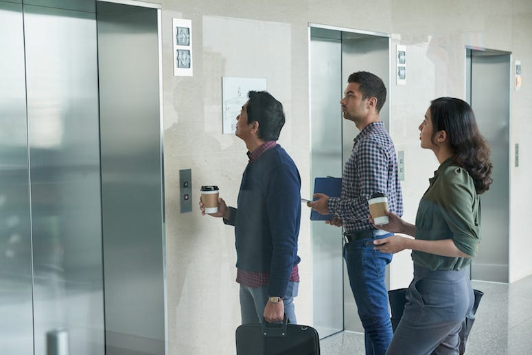 Business People, Waiting, Elevator