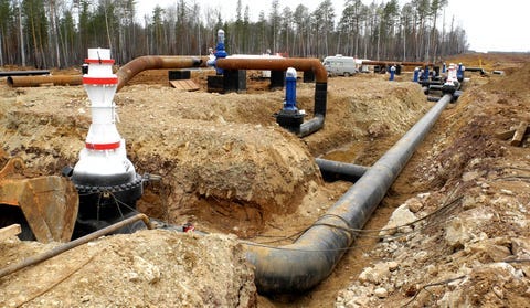 Stock photo of oil pipeline