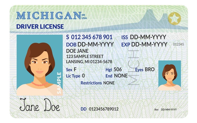 drivers license.