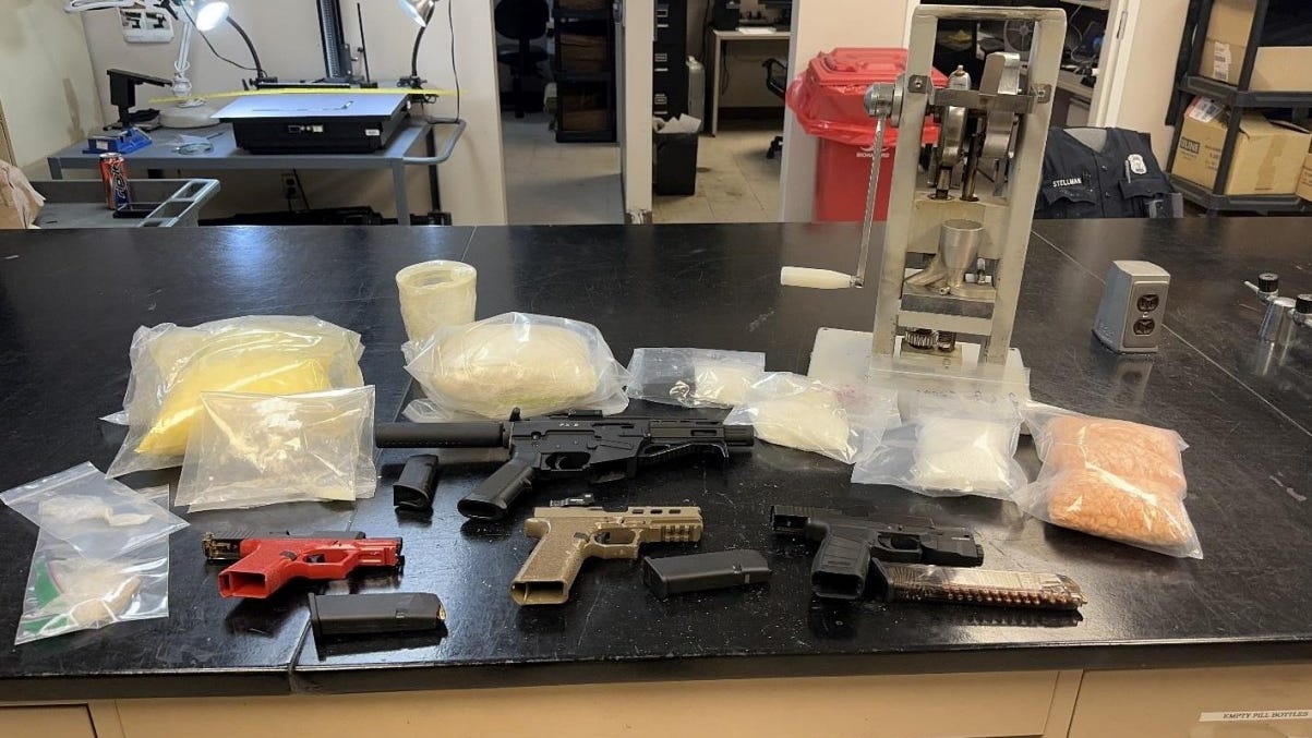 Warren Police seize what DEA says is enough fentanyl to kill 1 million people during drug bust; 3,500 pills, weapons also found