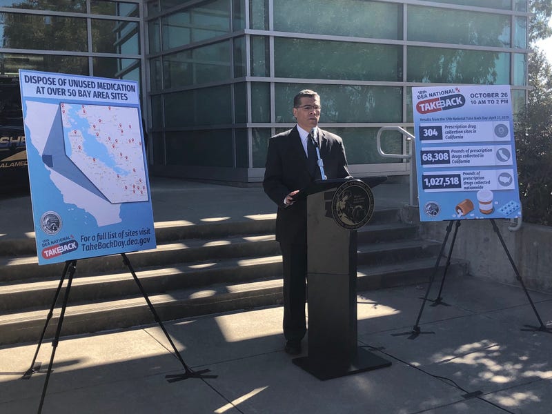 CA AG Xavier Becerra announce Drug Take Back Day 2019