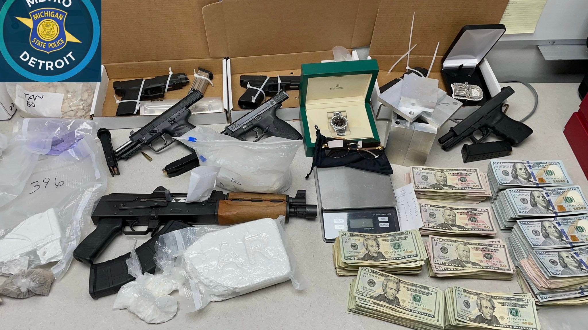 MSP task force busts "sophisticated drug trafficking organization" tied to Macomb County