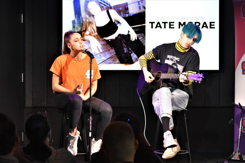 Tate McRae in the TDY Artist Lounge at 96.5 TDY in Philadelphia