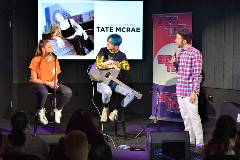 Tate McRae in the TDY Artist Lounge in Philadelphia