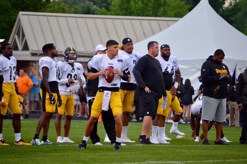 Steelers QB Mason Rudolph at training camp 2019