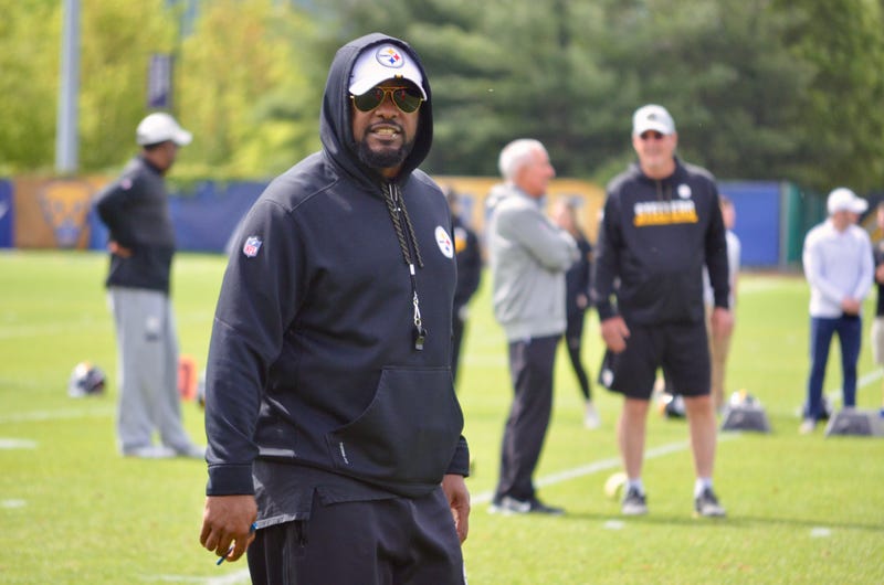 Steelers coach Mike Tomlin at OTAs in 2019