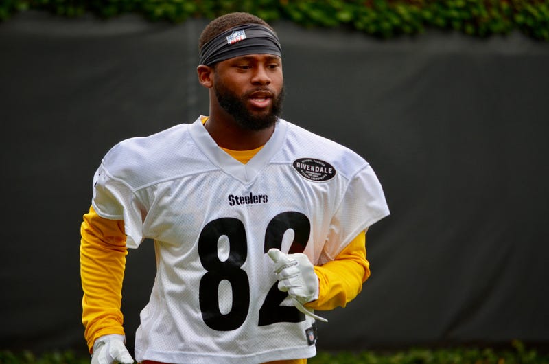 Steelers WR Diontae Spencer at practice in 2019