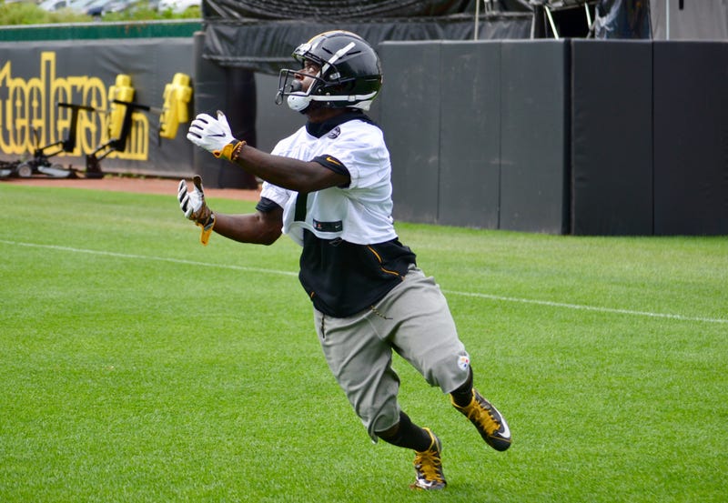 Steelers WR Eli Rogers at practice in 2019