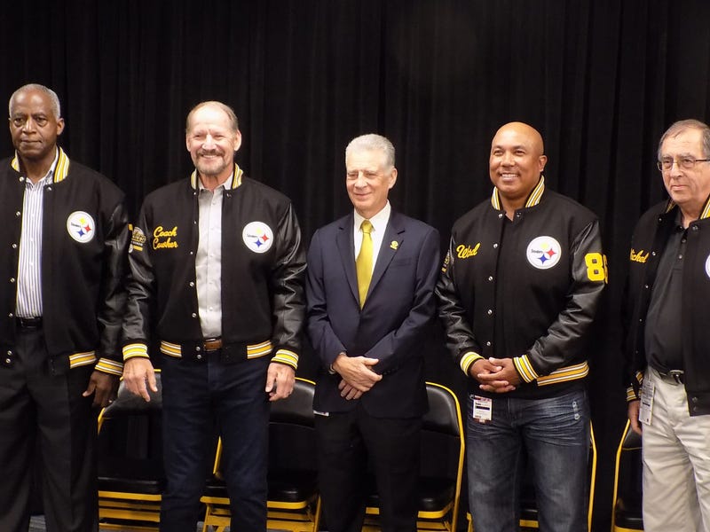 Larry Brown Bill Cowher Art RooneyII Hines Ward Joseph Nickel