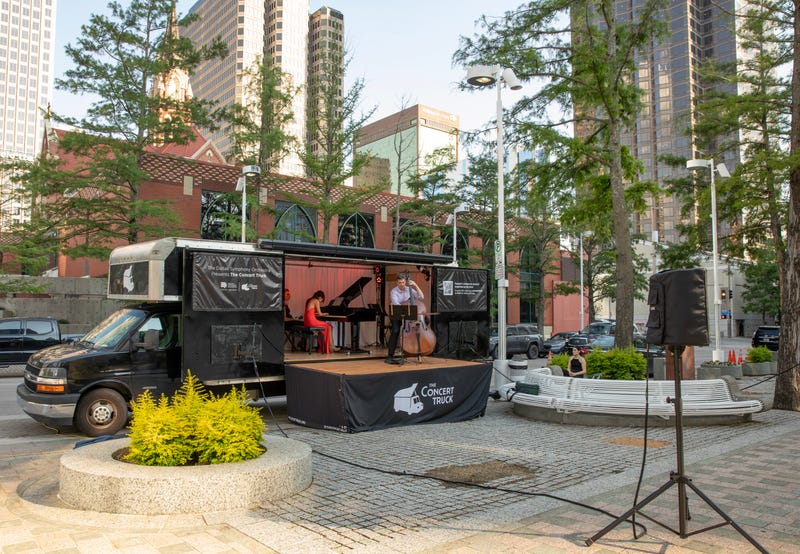 The Concert Truck used by the Dallas Symphony Orchestra for mobile performances around the city.