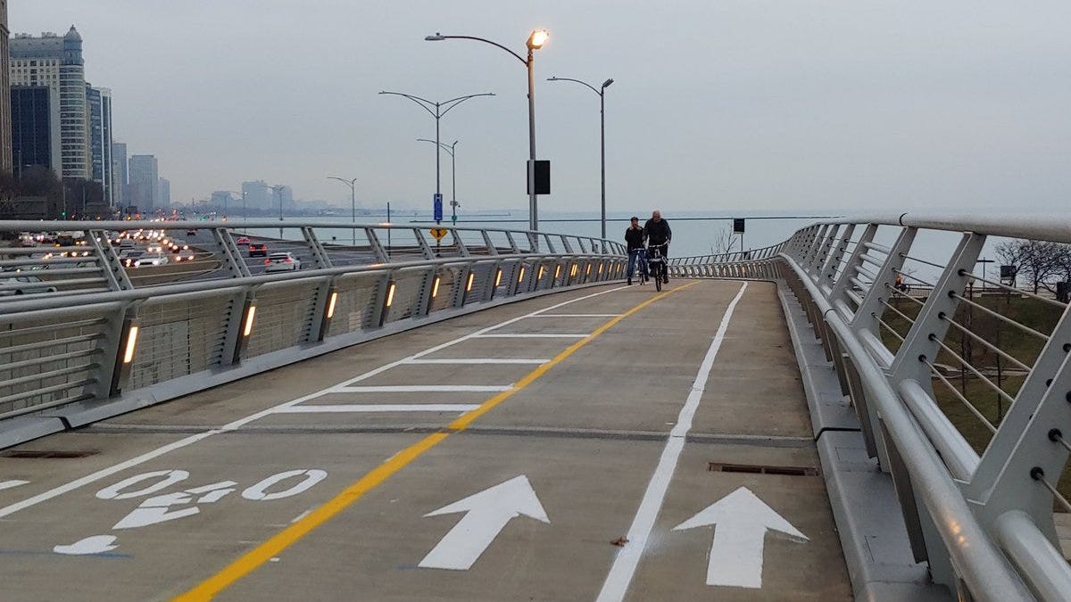 Final Piece Of Much Delayed Navy Pier Flyover Nears Completion