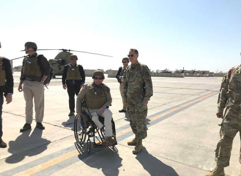 Sen. Duckworth visits Iraq for the first time since being shot down in 2004