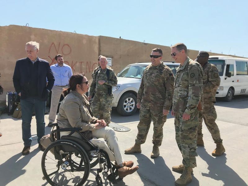 Sen. Duckworth visits Iraq for the first time since being shot down in 2004