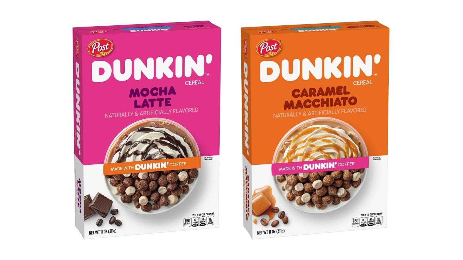 Dunkin’ Releases 2 Coffee-Flavored Cereals — and Yes, They Both Have Caffeine in Them