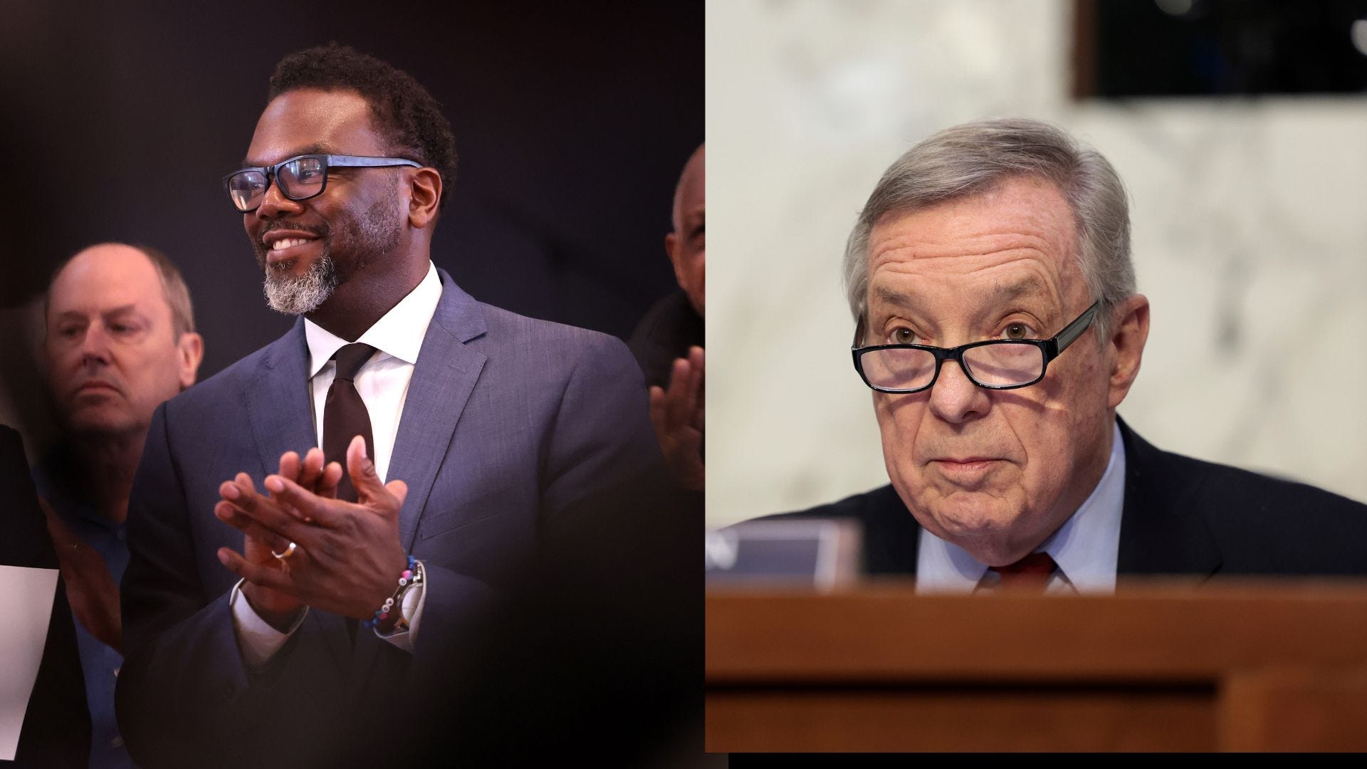Durbin vows to stand behind Mayor-elect Brandon Johnson