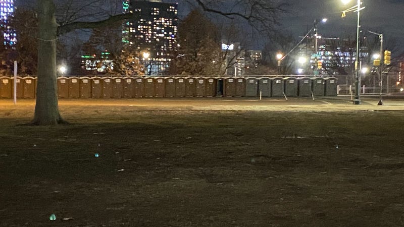 Eagles victory parade preparations along the Benjamin Franklin Parkway