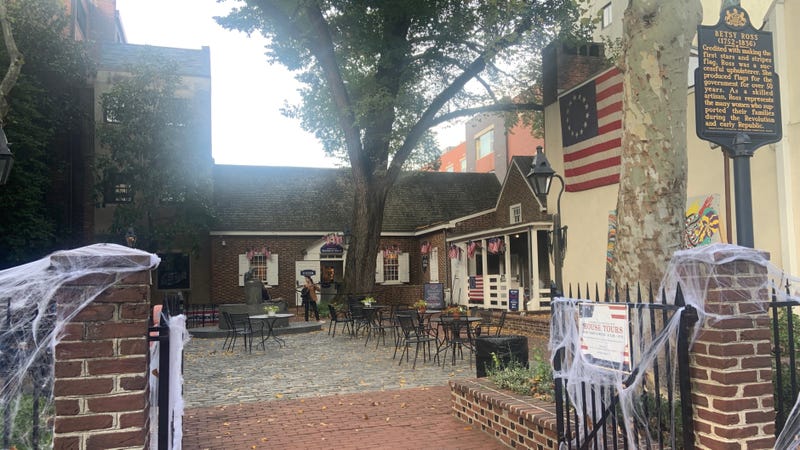 Betsy Ross House gets into the Halloween spirit.