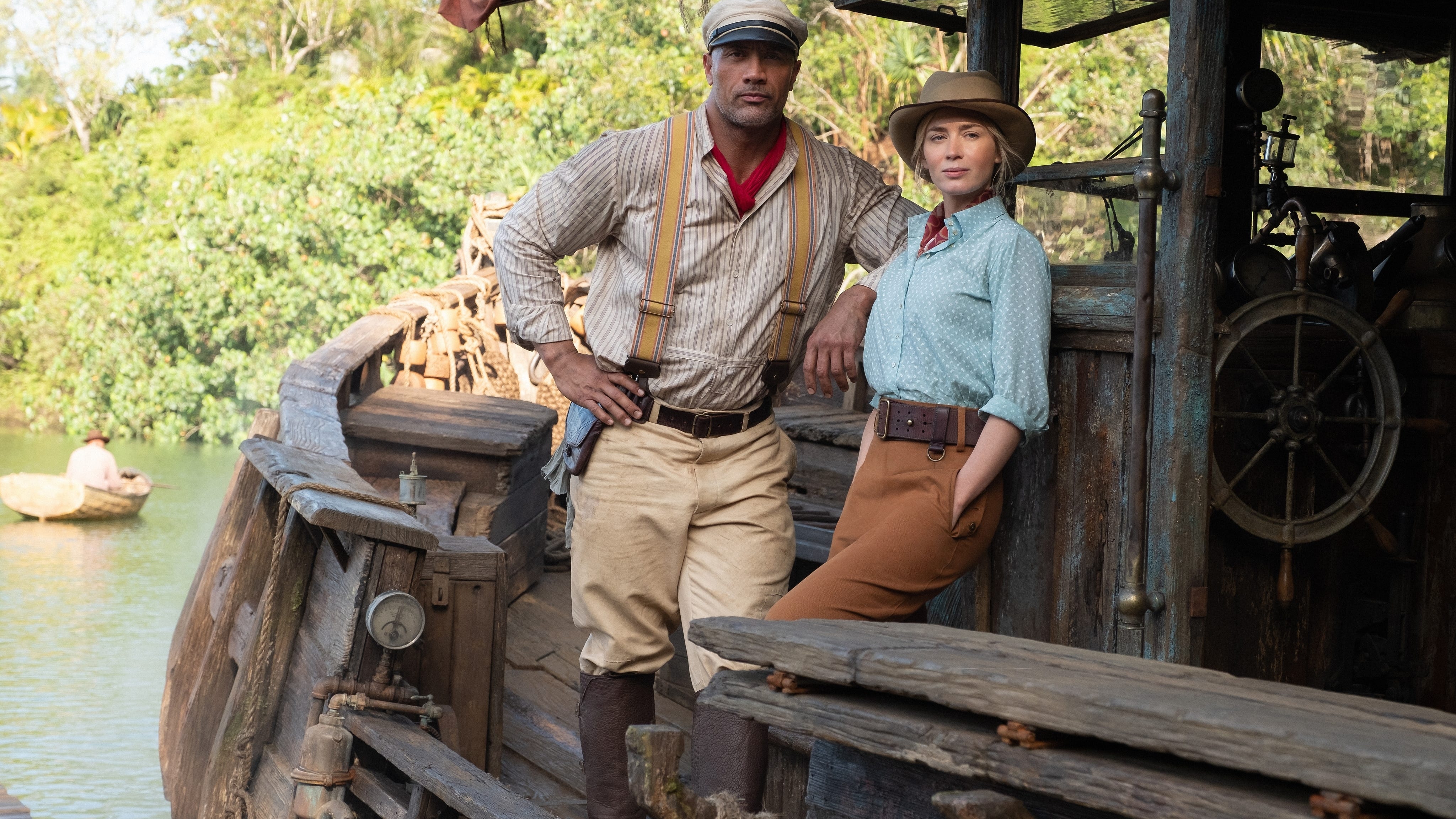 Emily Blunt teases Dwayne Johnson, says she needed liquid courage for ‘Jungle Cruise’ kiss scene