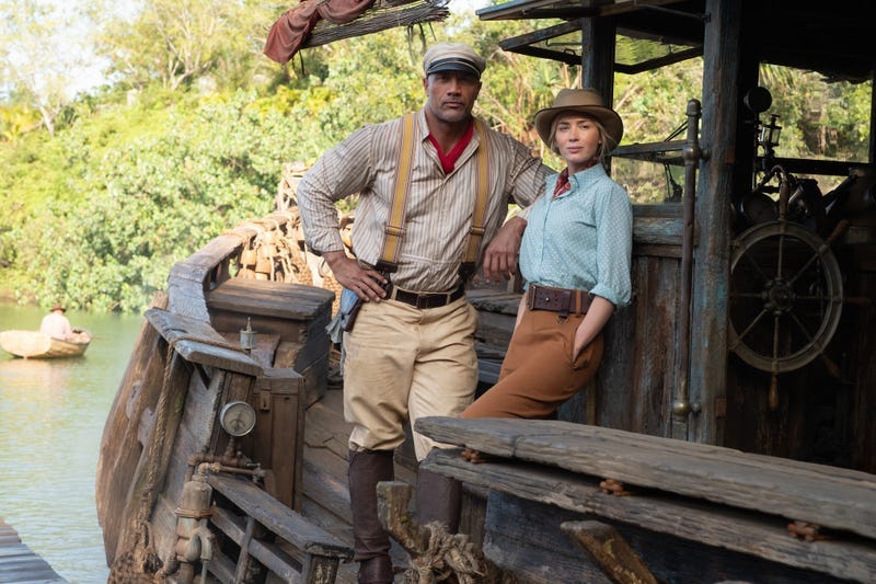 Dwayne Johnson and Emily Blunt