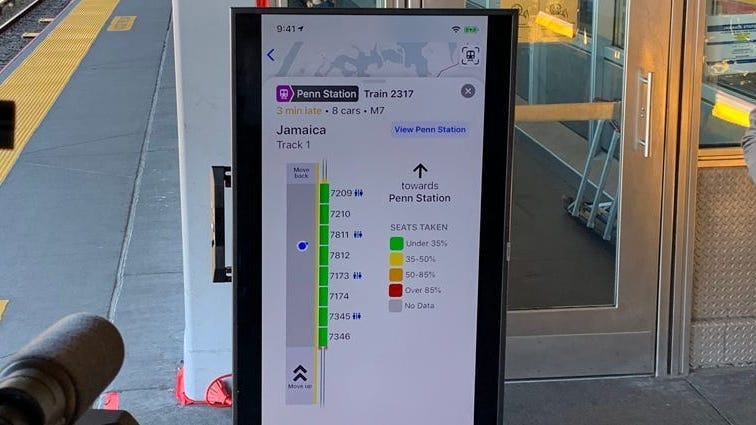 LIRR updates app to display real-time seating availability on trains, more
