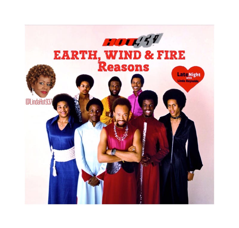 Eart, Wind & Fire Reasons 1st on Hot 93.7 #LateNightLove