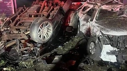 Man crashes into two houses, several parked cars while driving drunk