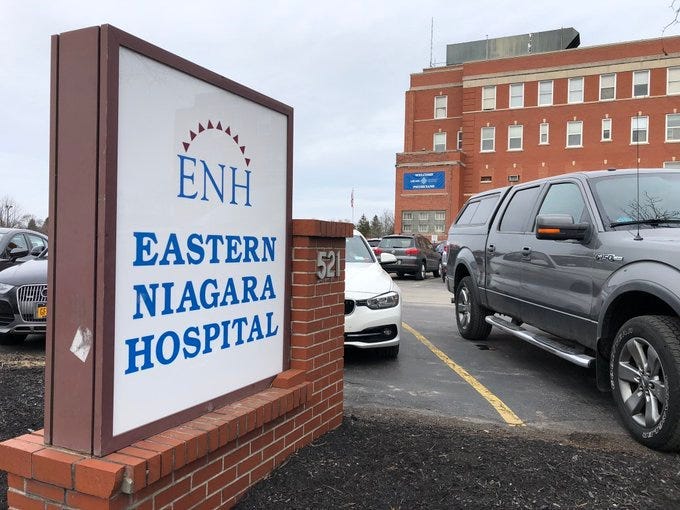 Eastern Niagara Hospital in Newfane. March 18, 2020 (WBEN Photo/Mike Baggerman)
