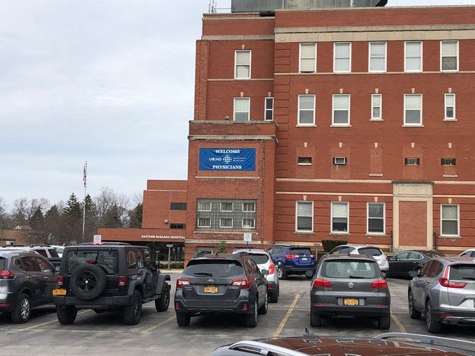 Eastern Niagara Hospital in Newfane. March 18, 2020 (WBEN Photo/Mike Baggerman)
