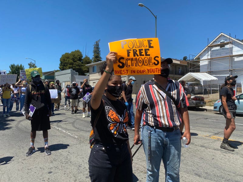 Protestors Against Police in Schools in East Oakland, June 23, 2020