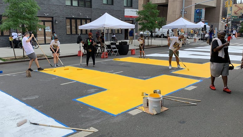 Black Lives Matter mural Harlem