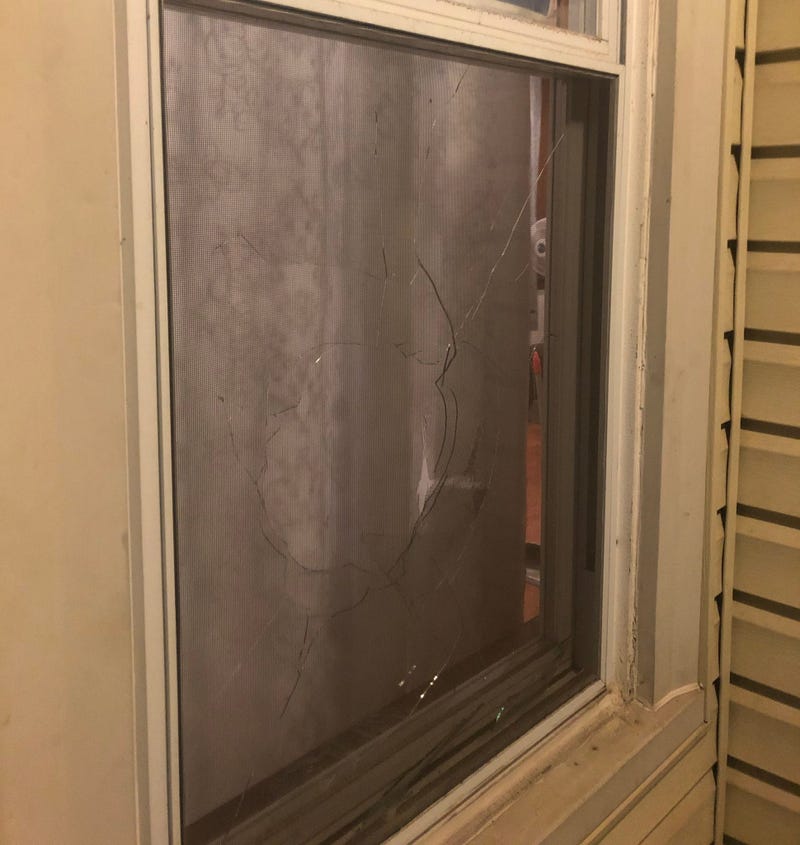 Ald. Lopez said bricks were thrown through his front windows - the first captured on security video.