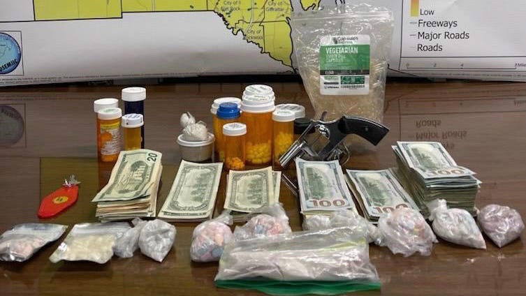 Pills, meth, cash, gun seized in Ecorse in narcotics task force bust