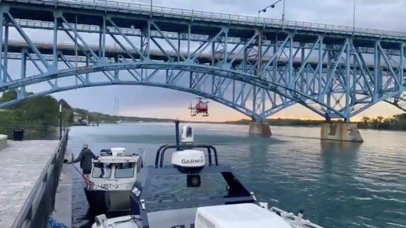 search for a missing swimmer in Niagara River