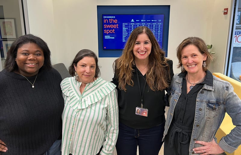 Deb Greengold, Rachel Demma & Carter Polakoff from Port Discovery with Gina Crash